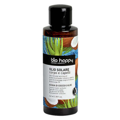 Bio Happy olio solare corpo e capelli cocco&aloe (100ml)